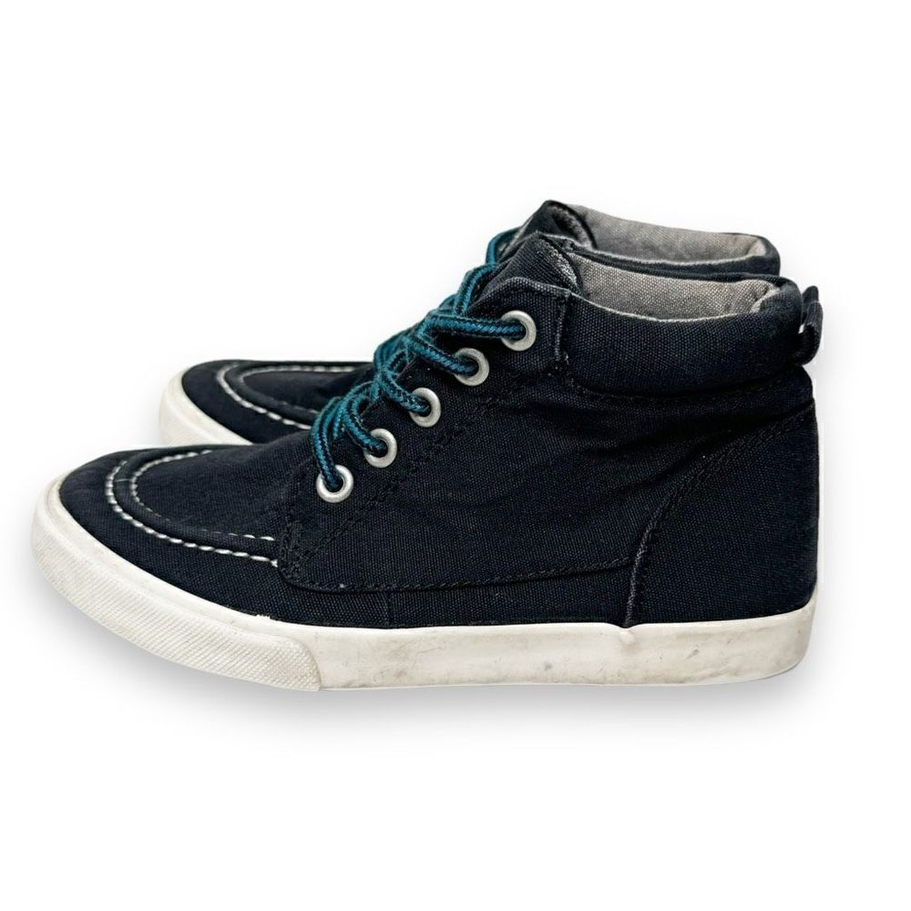 Gymboree Navy High Top Sneaker Shoes - Little Kids Size 12 (Age 4-5 years)